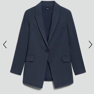 Theory Women's Etiennette Crepe Navy Blazer